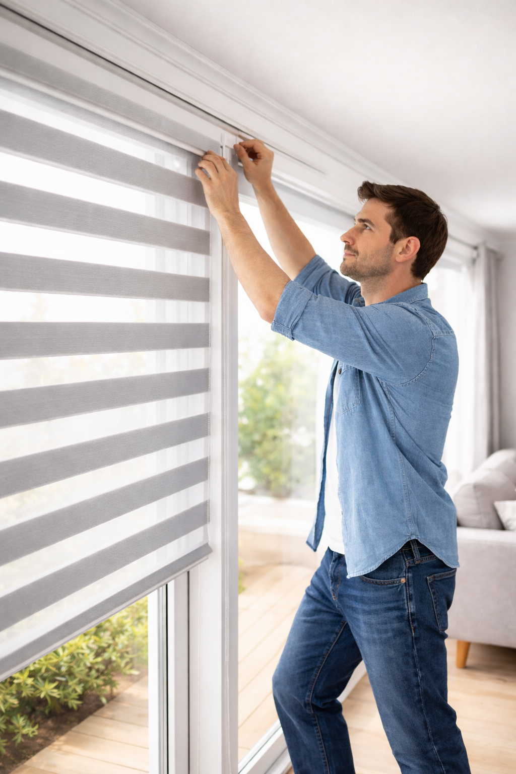 Measuring window for custom shades