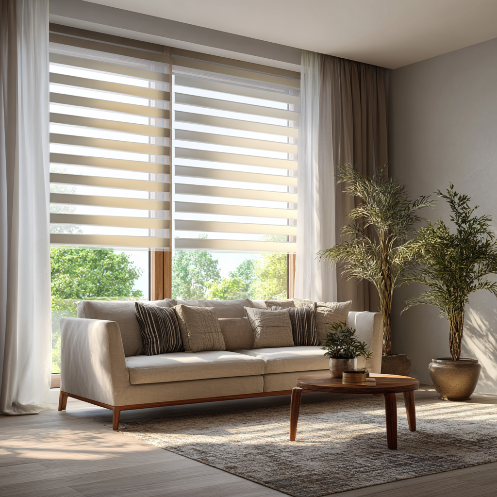 Blackout Zebra Shades