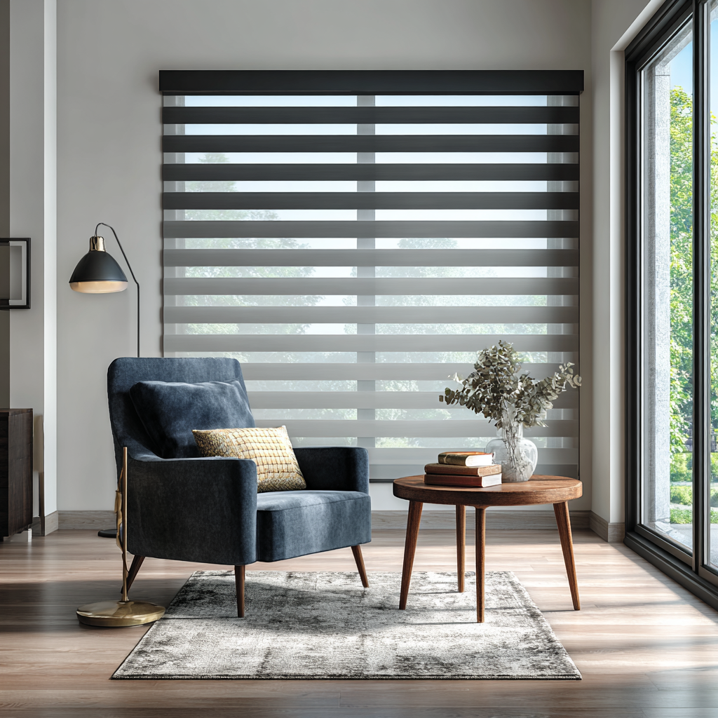 Blackout Zebra Shades